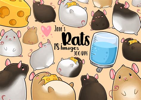 rat kawaii|cute kawaii rats.